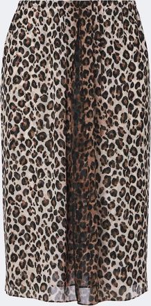 Dorothee Schumacher Falda midi Wild At Heart de georgette estampada