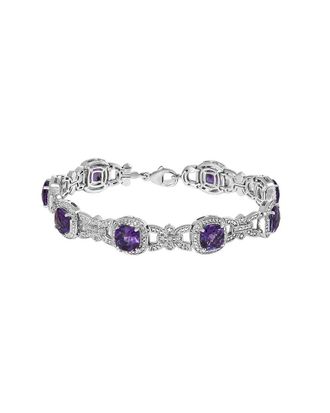 House of Brilliance Haus Of Brilliance Silver Diamond & Link Bracelet