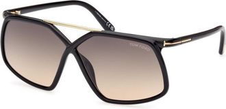 Tom Ford FT1038 01B Shiny Black/Smoke Gradient