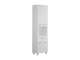 VENTE-UNIQUE.COM Columna de ba&ntilde;o madera blanco