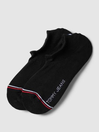 Tommy Hilfiger Füßlinge mit Kontraststreifen im 2er-Pack in Black, Größe 39/42