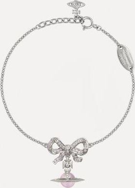 Vivienne Westwood Octavie Bracelet Silverpinkpinkcz Stainless Steel Women