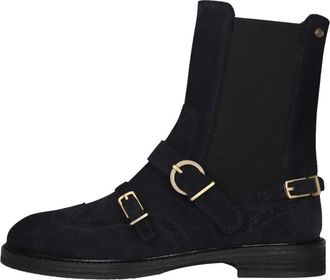 Fred De La Bretoniere Paris Edane Enkellaars - Dames - Schoenen - Blauw - Maat: 42 EU Leer
