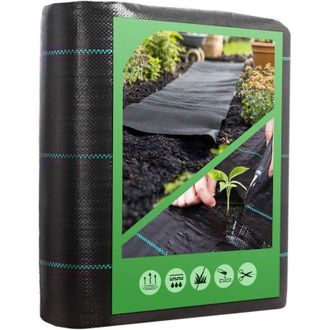 OEM Tela Antihierbas Crezuo De 10 M X 2 M, Fabricada Con Fibras De Polipropileno Tejido De 100 G/m&sup2;, Resistente A Los Rayos Uv Y Al Desgarro.-crezuo