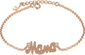 MELANIE MARiE Mama Pendant Bracelet in Rose Gold Plated at Nordstrom