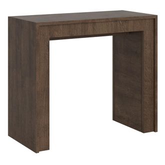 Itamoby Consola extensible 90x42/302 cm efecto madera nogal