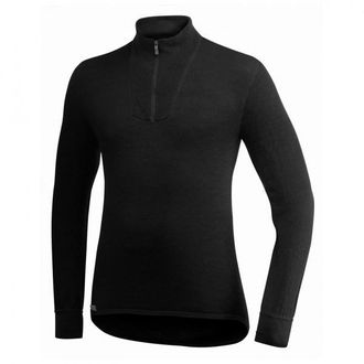 Woolpower Zip Turtleneck 400 Longsleeve - Unisex | schwarz