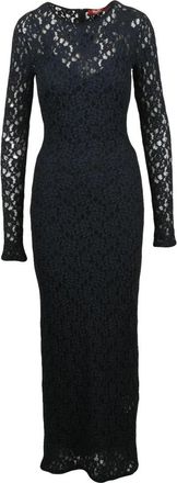 Max Mara Sarta Abito in Boucl&egrave; - Dames - Maxi kleedjes - Blauw - L - Katoen - Kleedjes