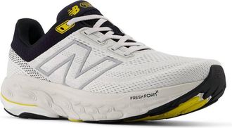 New Balance Mens 860V14 Road Running Shoe In Grey Matter/black/ginger Lemon