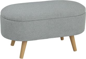 HOMCOM Homcom - Ottoman Storage Bench for Hallway, Living Room, Charcoal Grey