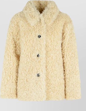 Isabel Marant tarvey faux fur collared neck jacket