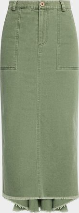 Le Superbe Very Mindful Denim Midi Skirt