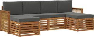 vidaXL Conjunto De Sof&aacute;s De Exterior 5 Uds. Vidaxl