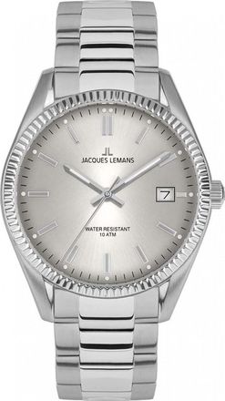 Jacques Lemans Womens 50-4B Ladies Derby Watch - Silver - One Size