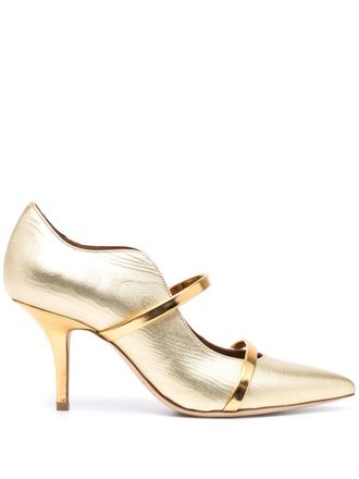Malone Souliers Maureen metallic stiletto pumps - Goud