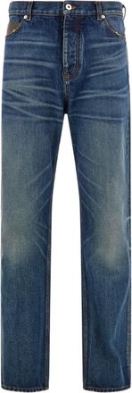 Ferragamo Jeans con design a cinque tasche - Blu