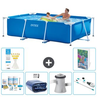 Intex Piscina Con Estructura Rectangular - 260x160x65 Cm - 7-piezas S165