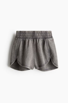 H&M Sweatshorts im Washed-Look - Grau/Ausgewaschen