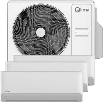 Qlima Unidad Exterior Para Multisplit - Aire Acondicionado Multisplit Listo Para Instalar - Blanco - Modelo Scm52 Multi Qlima