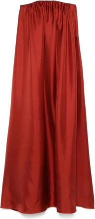 Max Mara Elegant Edda Jurk - Dames - Maxi kleedjes - Rood - XS - Kleedjes