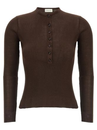 Magda Butrym Brown 20 Silk sweater