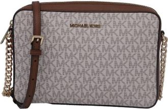 Michael Kors Pre-owned Cross Body Bags, female, Brown, Size: ONE SIZE Pre-owned Canvas Shoulder Bag