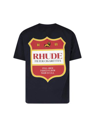 Rhude Mens T-Shirts And Polos Black Cotton