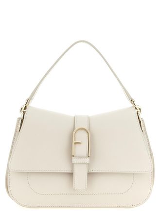 Furla Beige Flow Medium Shoulder Bag