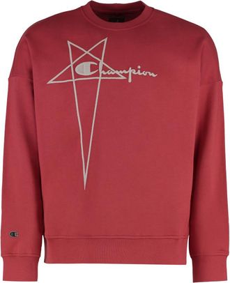 Rick Owens Red Crew Neck Sweatshirts