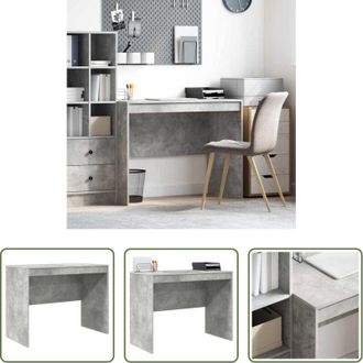 vidaXL vidaXL Scrivania in legno ingegnerizzato - Scrivania Grigio cemento 100 x 50 x 76 cm