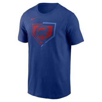 Nike Chicago Cubs Icon Nike Mens MLB T-Shirt in Blue | N1994EWEJ-1E5