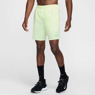 Nike Mens Challenger Dri-FIT 7 Brief-Lined Running Shorts in Yellow | DV9359-701