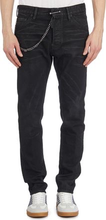 Dsquared2 Mens Cool Guy Chain denim Pants - Black Cotton - Size EU 48 (Mens)