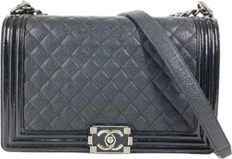 Chanel Pre-owned Matelasse Schoudertas - Dames - Vintage Schoudertas - Zwart - ONE Size - Leer - Vintage