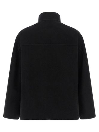 R&oacute;he Wool and Cashmere Blend Coat - Black