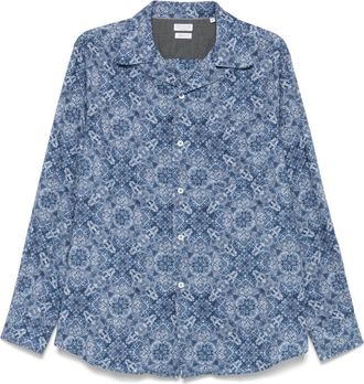 Brunello Cucinelli Camicia con stampa paisley - Blu