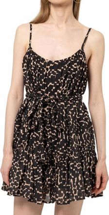 Bel Kazan Colette Dress In Sand Strata