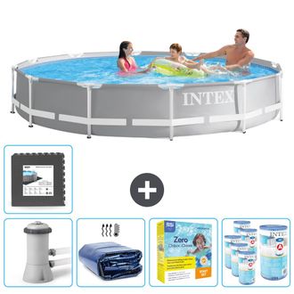 Intex Piscina Prism Frame Redonda - 366x76 Cm - 8-piezas Scb24