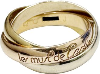 Cartier Pink Gold White Gold Yellow Gold Yellow Gold (18K) Pink Gold (18K) White Gold (18K) Band Ring (Pre-Owned)