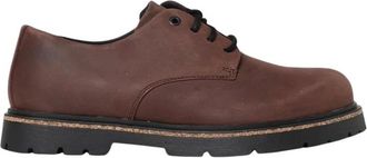 Birkenstock Laced Shoes, male, Brown, 6 UK, Classic Brown Suede Leather Brogue Shoes