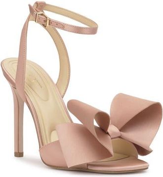 Jessica Simpson Olivine Ankle Strap Sandal in Blush Matte Satin at Nordstrom, Size 5.5