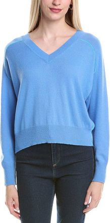 Autumn Cashmere Boxy Crew Back Yoke Cashmere Sweater
