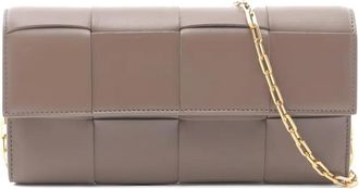 Bottega Veneta 2010s woven chain wallet - Brown
