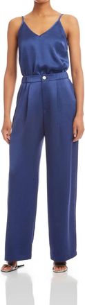 Fifteen Twenty Sofi Pleated Pants In Deep Blue