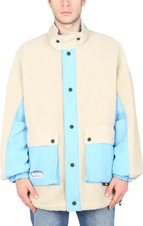 Msgm Beige Reversible Sherpa Jacket
