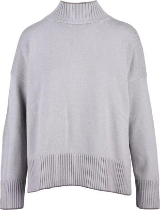 Eleventy Cashmere Mock Neck Sweater - Purple