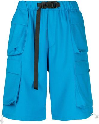 BONSAI virgin wool cargo shorts - men - Virgin Wool/Elastane - M - Blue