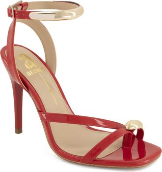Andrea Womens Heeled Ankle Strap Dress Sandals