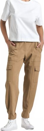 Derek Lam Elian Tropical Stretch Suiting Trouser In Camel