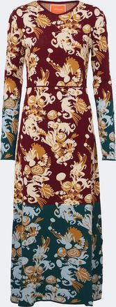 La DoubleJ Coven jacquard cotton-blend midi dress